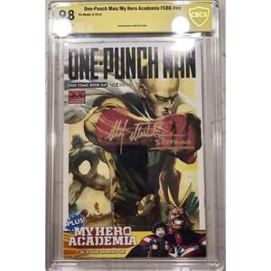 One Punch Man/My Hero Academia #1 SS MAX MITTELMAN SIGNED CGC 9.8 FCBD 1st App.
